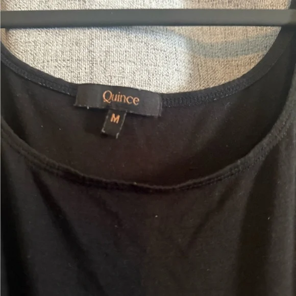 Quince Black Midi Tencel Dress - Picture 3 of 5